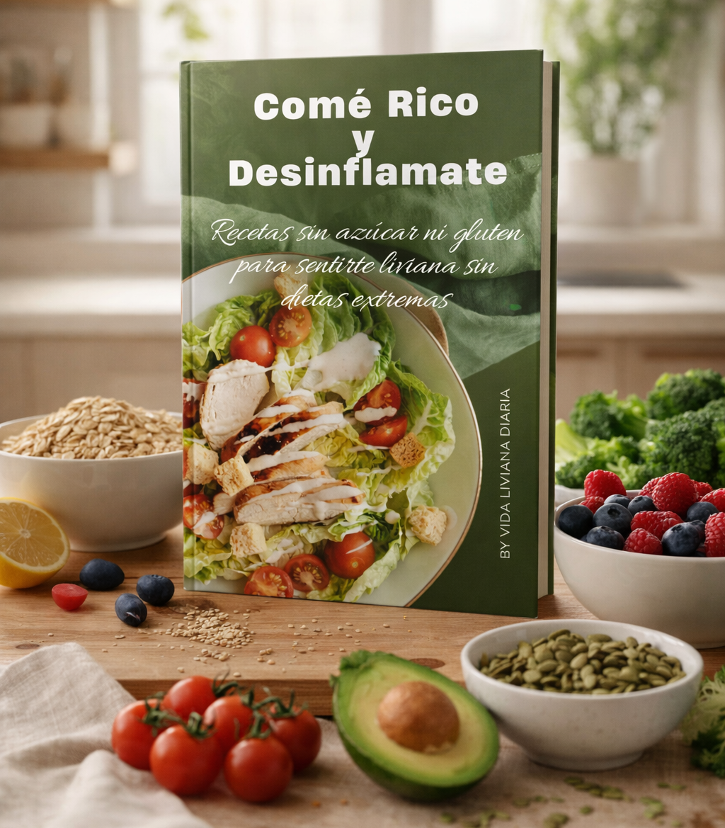 El recetario completo para sentirte liviana sin dietas extremas + 5 Bonus GRATIS